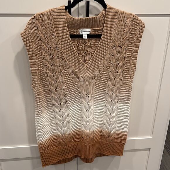 The Drop Women's Camille Cable Sweater Vest - S Great Condition - Picture 3 of 7